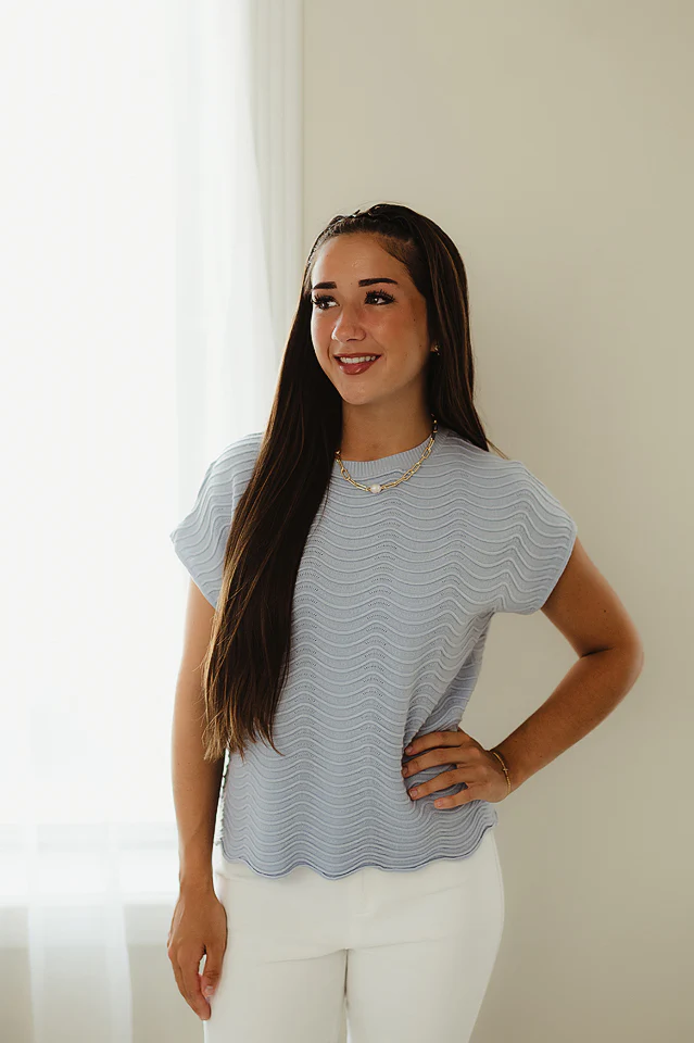 Serafine Scallop Top