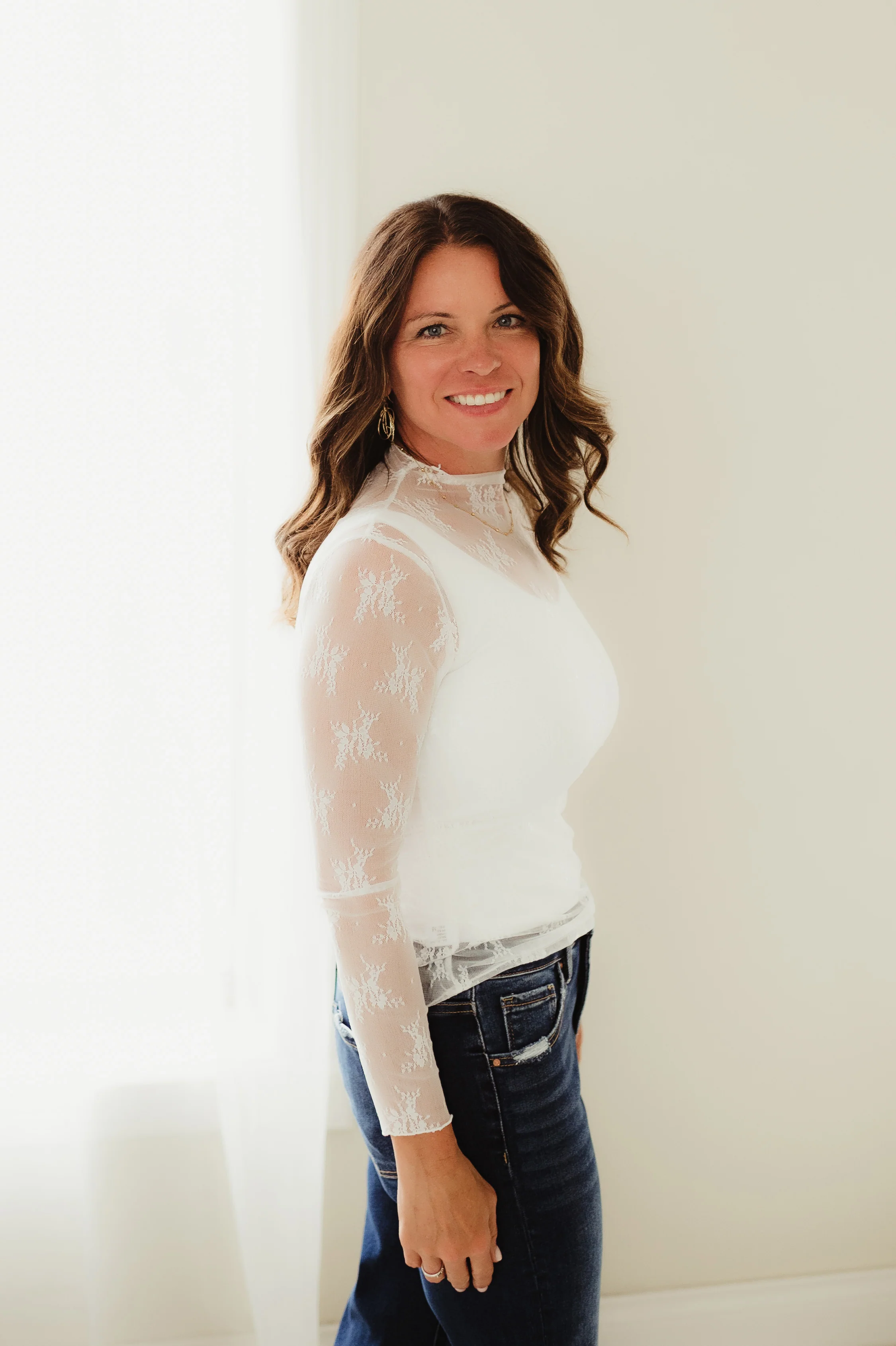 White Lace Layering Top - Image 2