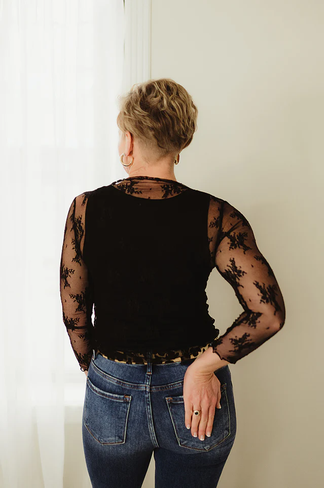 Sheer Lace Top - Image 4