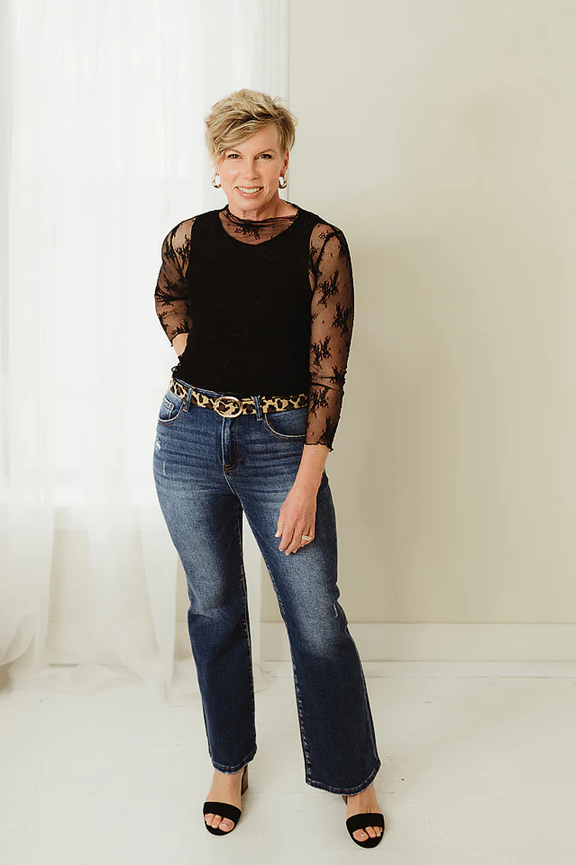 Sheer Lace Top - Image 6