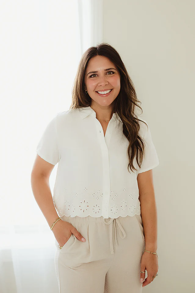 Ivory Everyday Eyelet Blouse