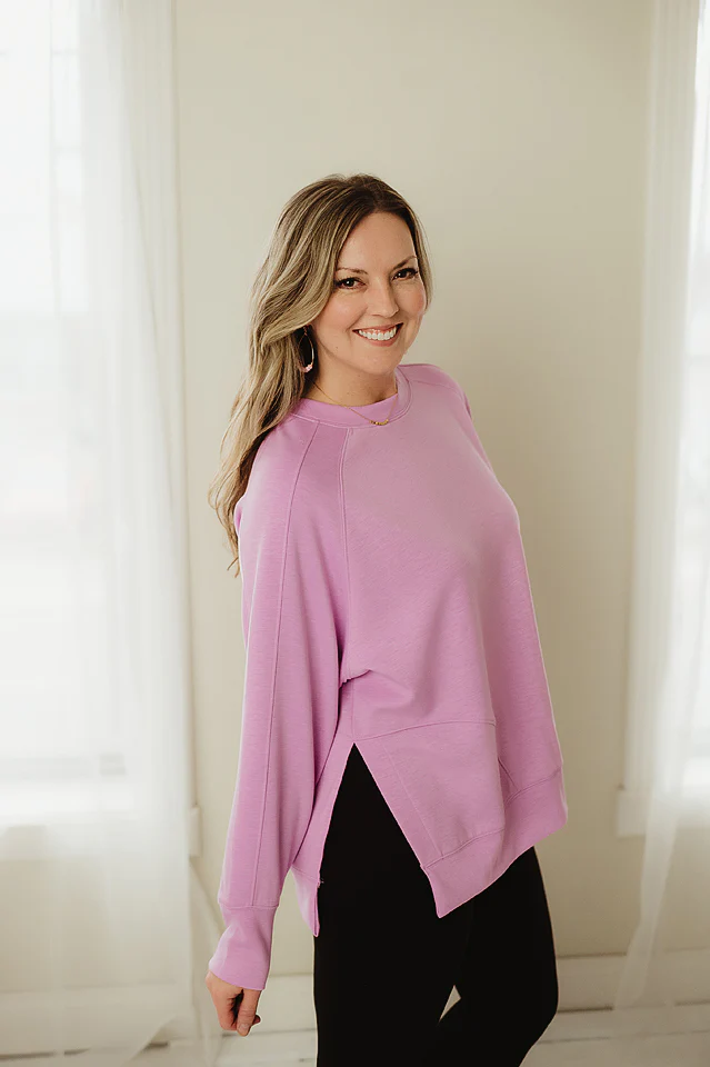 Side Slit Scuba Pullover {more colors available} - Image 8