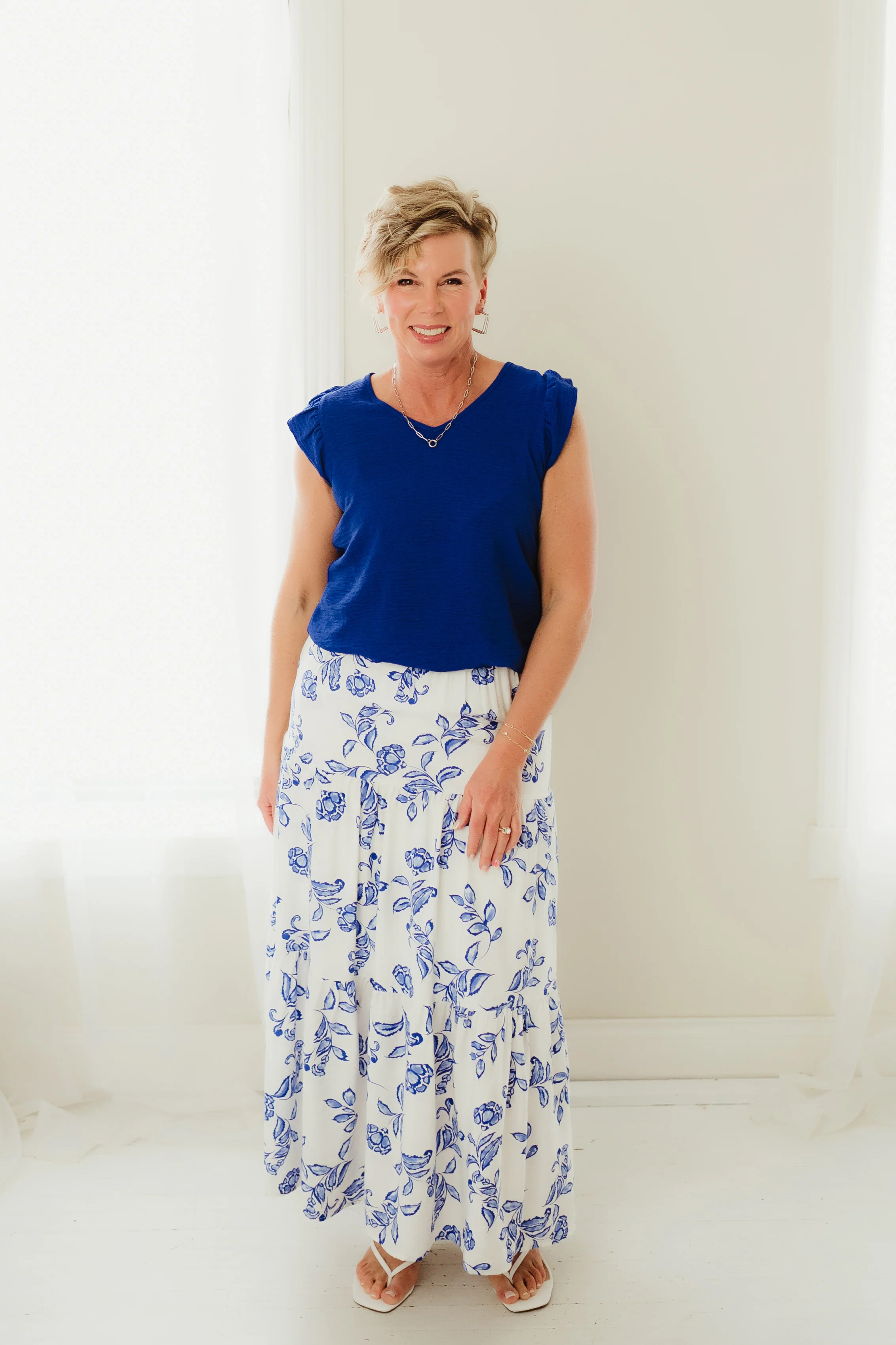 Coastal Bloom Maxi Skirt - Image 4