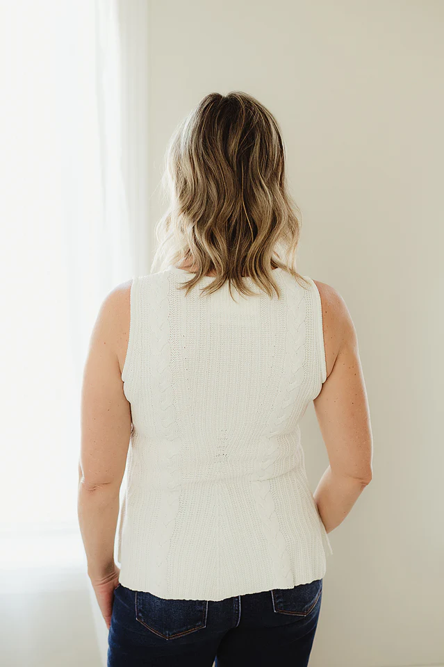 Ivory Elegant Edge Peplum - Image 4