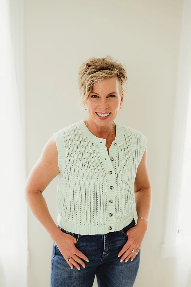 Sage Tailored Knit Tank
