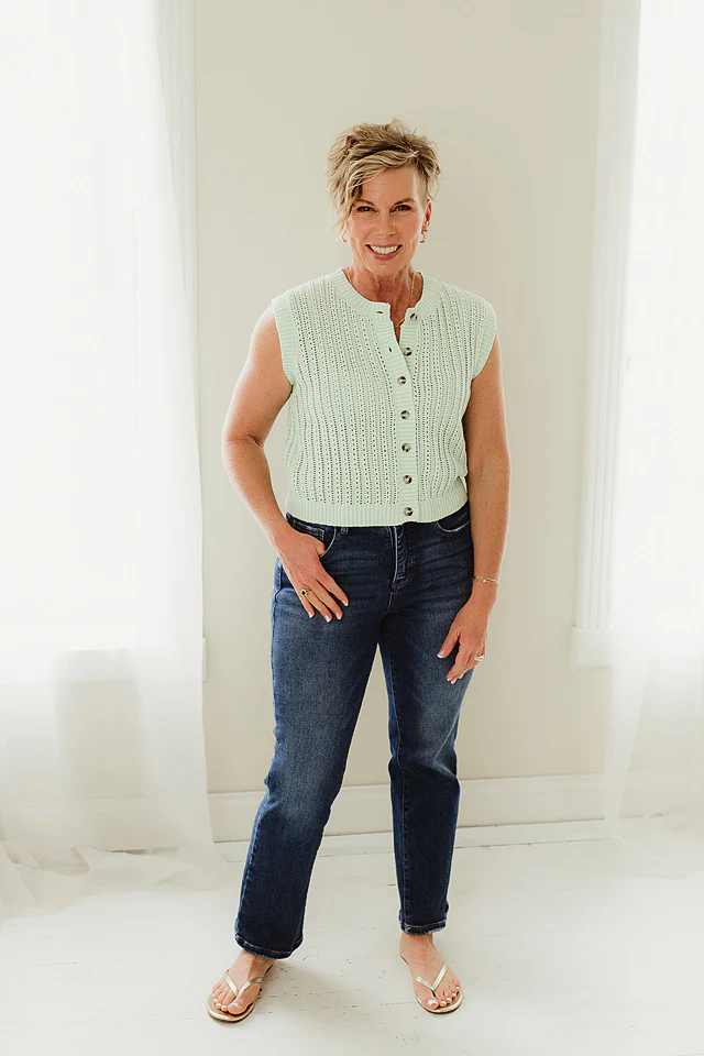 Sage Tailored Knit Tank - Image 2