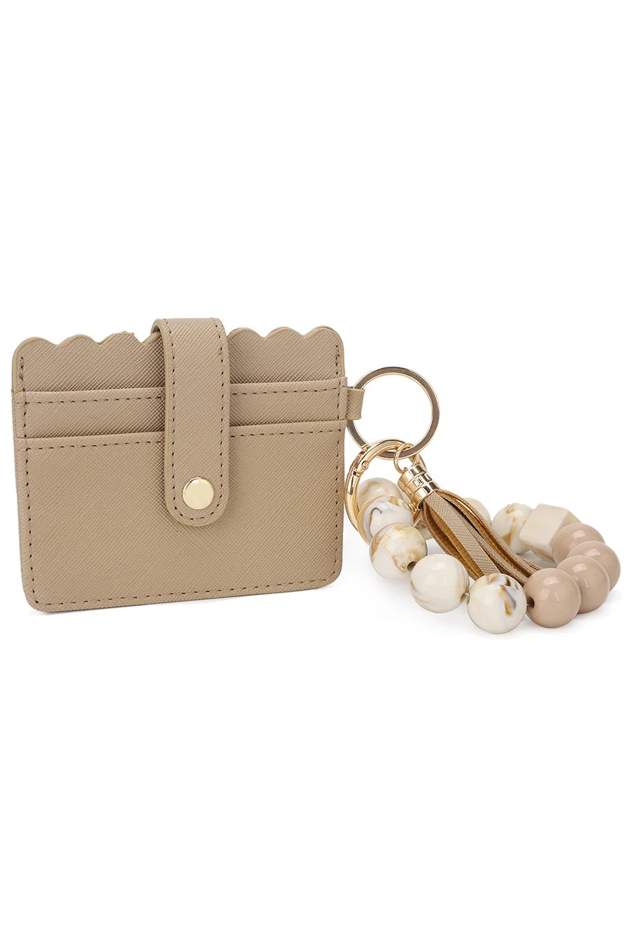 Scalloped Wristlet Wallet