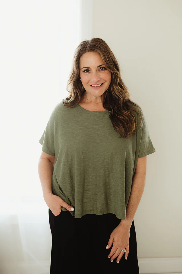 Light Olive Daybreak Slub Tee