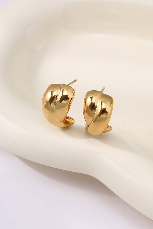 Stainless Huggie Hoops - Image 2