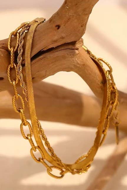 Stainless Layered Bracelet Set - Image 5