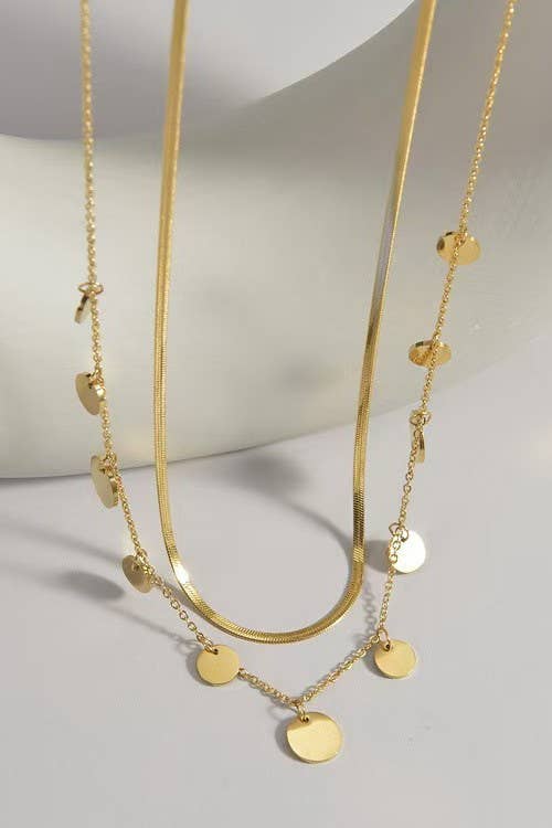 Disc Layer Necklace