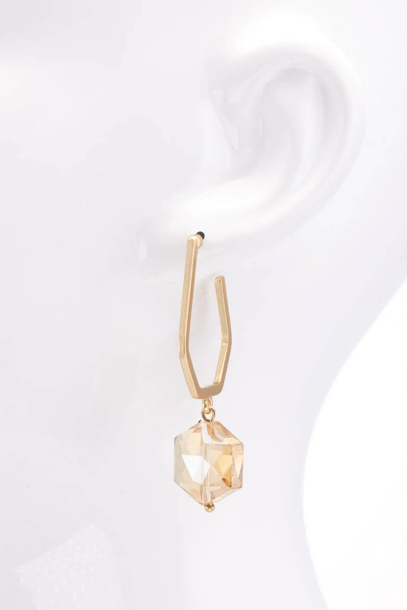 Steel Teardrop Earrings - Image 2
