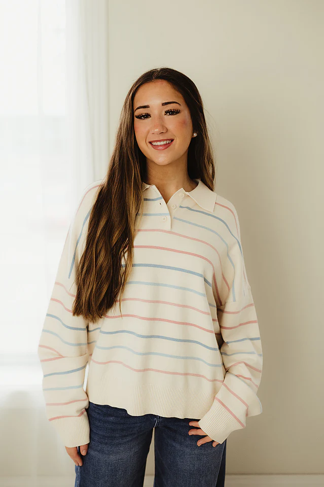 Striped Preppy Sweater