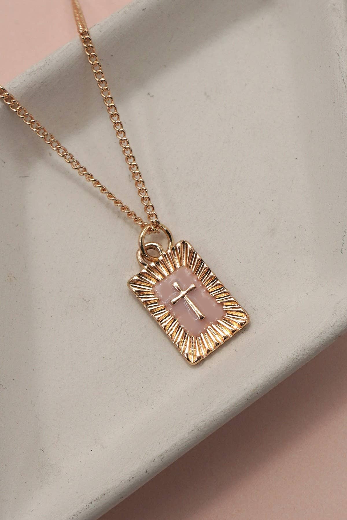 Sunburst Cross Necklace