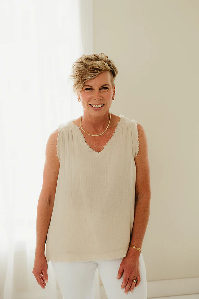 Sand Beige Sunwashed Tank