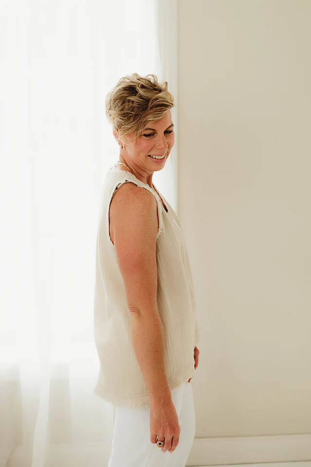 Sand Beige Sunwashed Tank - Image 3