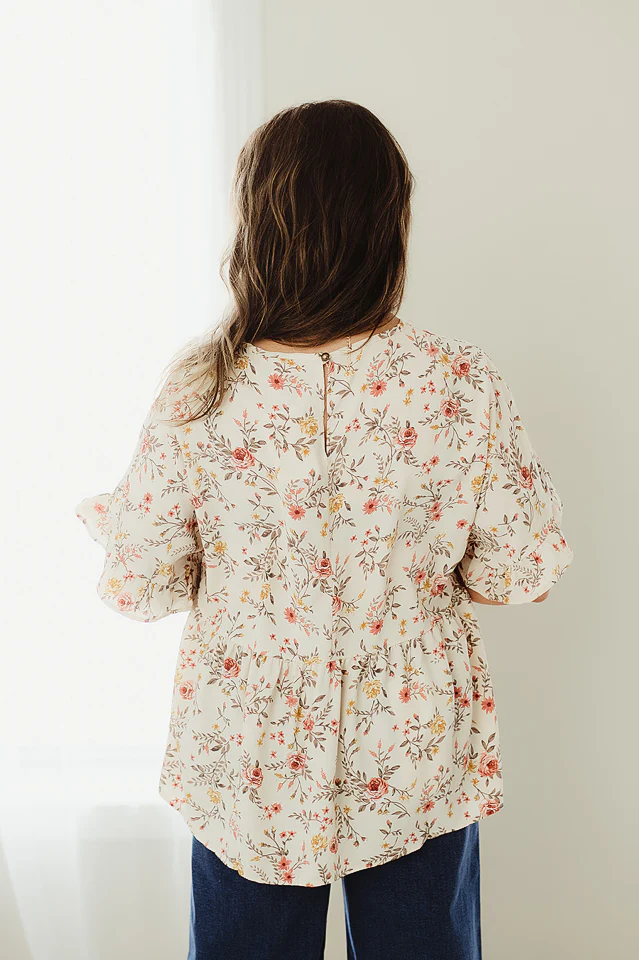 Blossom Keyhole Blouse - Image 4