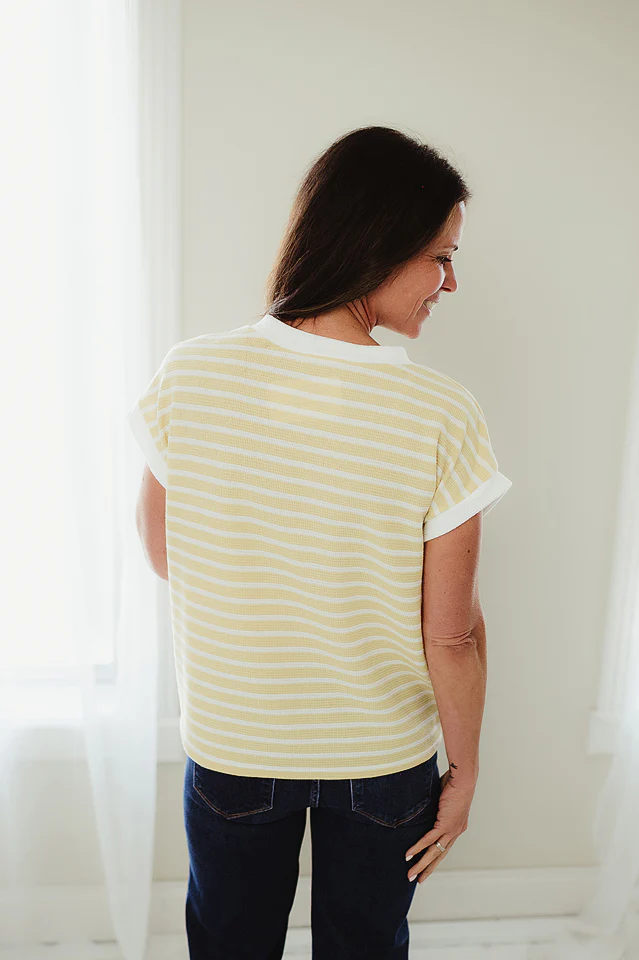 Mustard Comeback Stripe Top - Image 3
