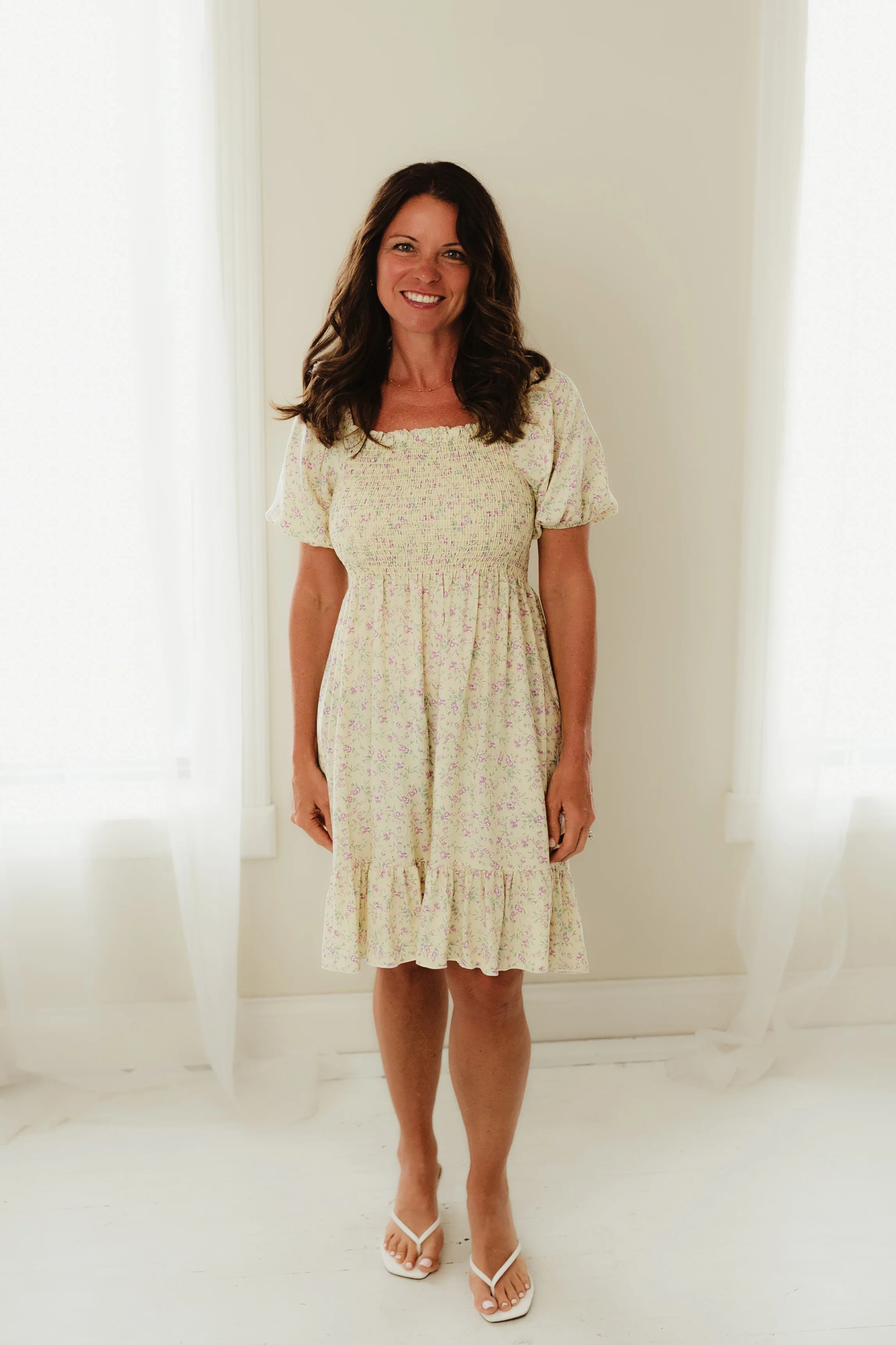 Yellow Floral Daydream Dress - Image 2