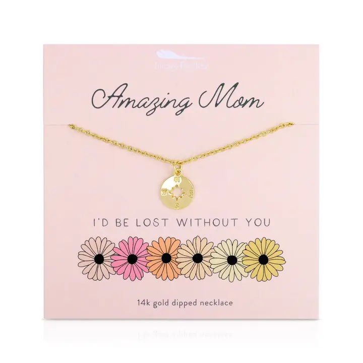 Mom Compass Necklace
