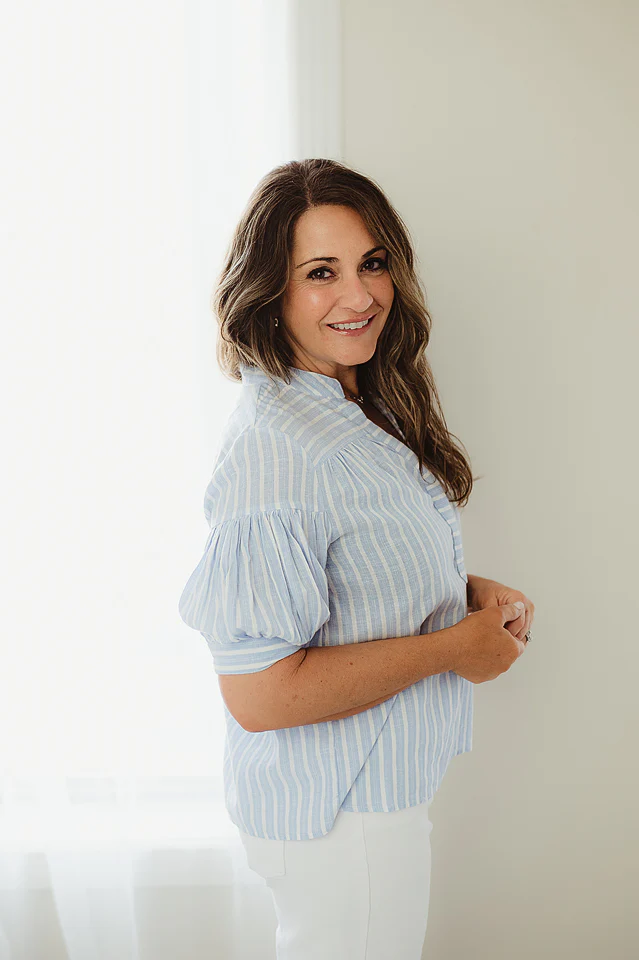 Light Blue Linden Pullover Shirt - Image 3