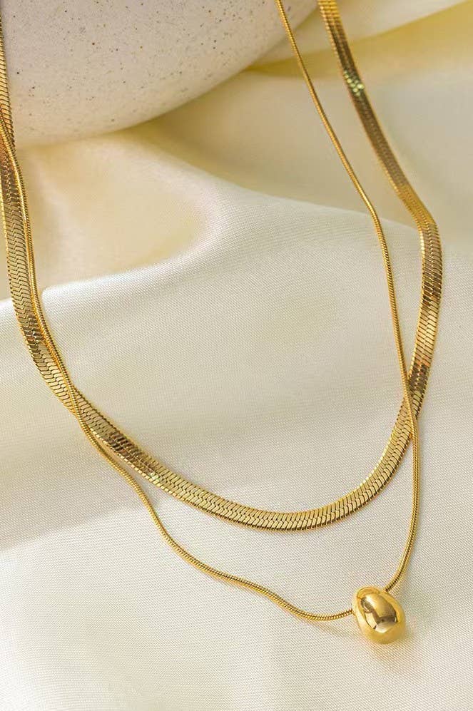 Teardrop Double Necklace - Image 2