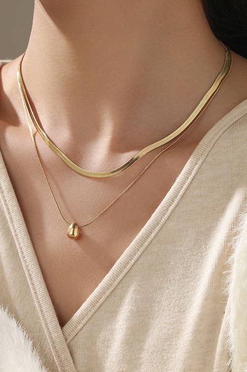 Teardrop Double Necklace - Image 4