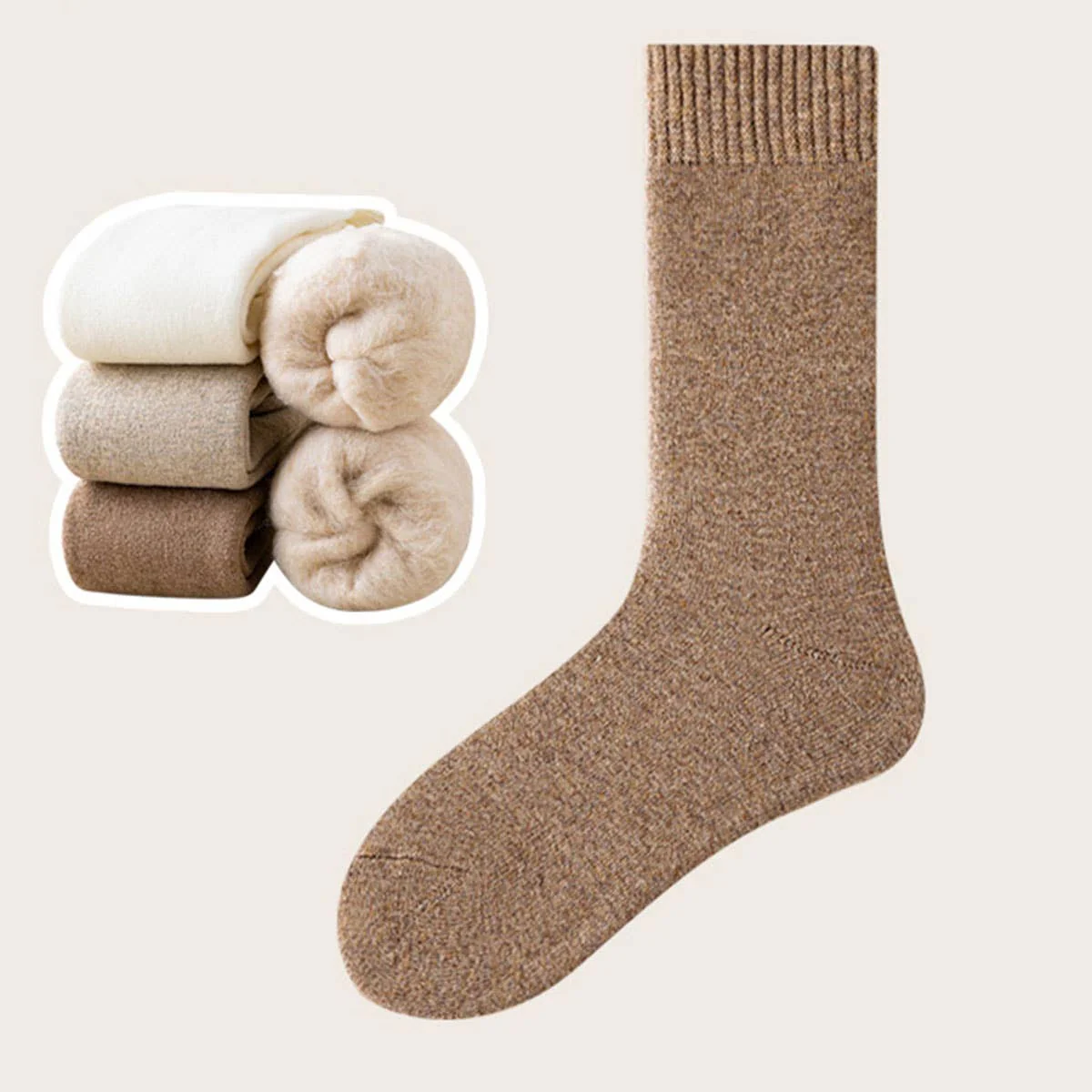 Thermal Fleece Crew Socks - Image 4