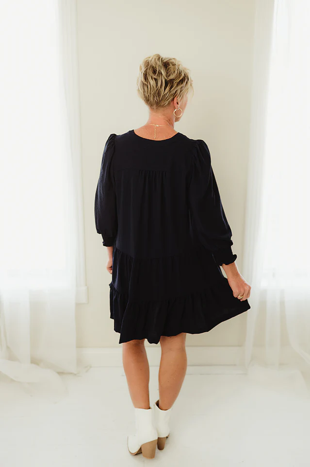 Tiered V Swing Dress - Image 4