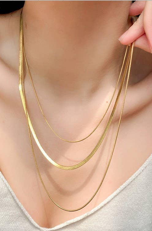 Titanium Layered Necklace - Image 2