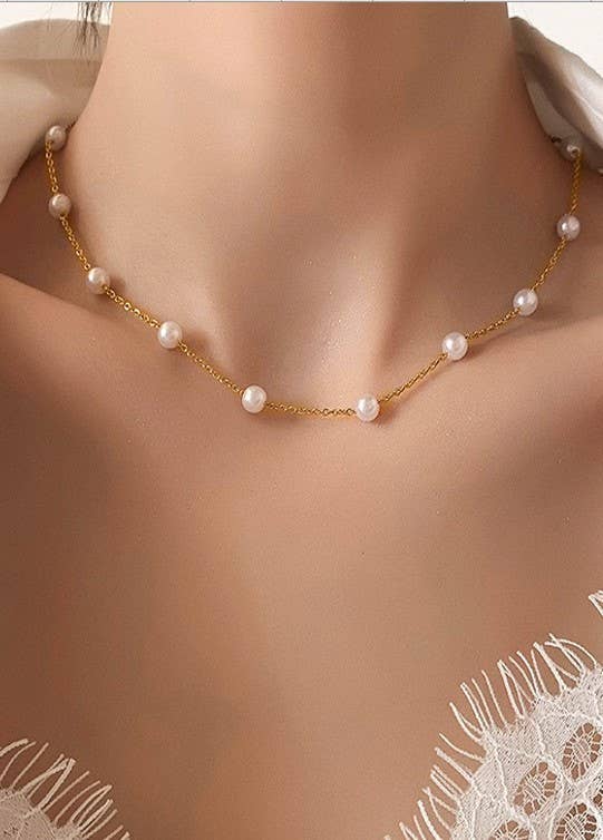 Timeless Pearl Link Necklace