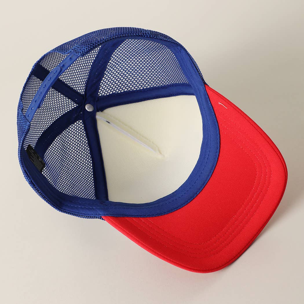 "USA" Flag Patch Trucker Hat - Image 7