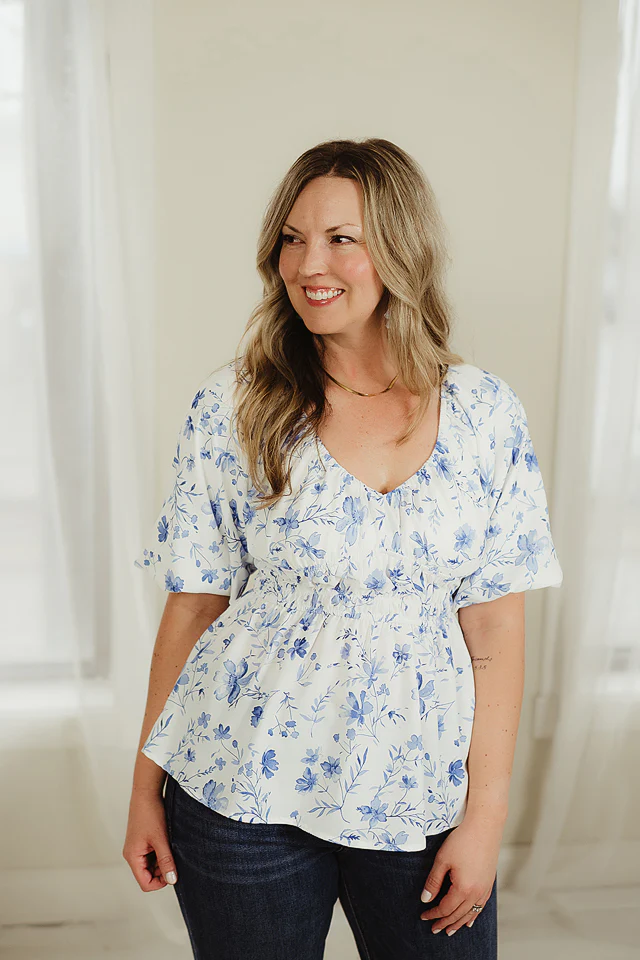 Sweet Meadow Babydoll Blouse