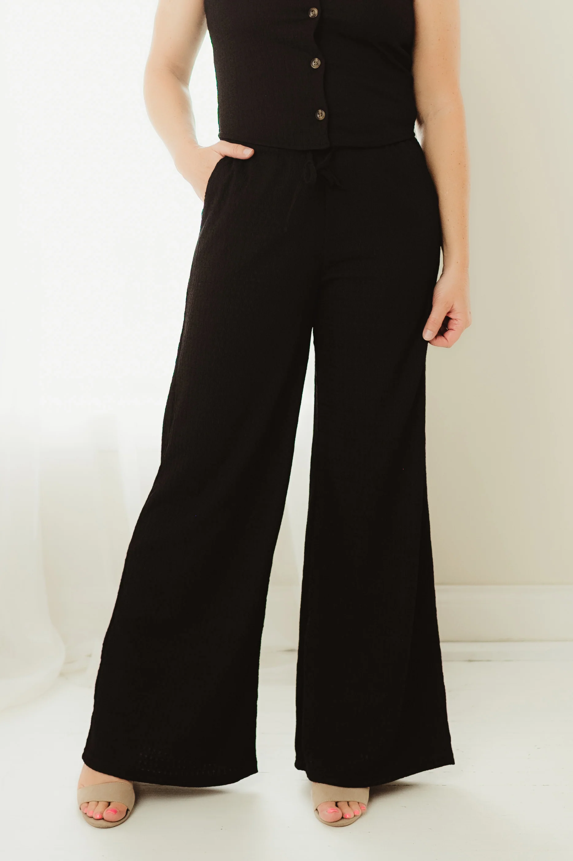 Black Button & Flare Set - Image 5