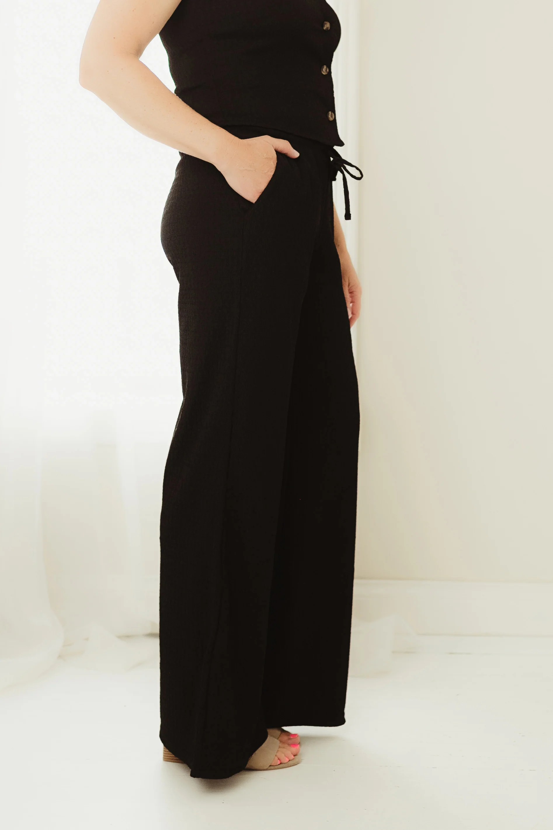 Black Button & Flare Set - Image 6
