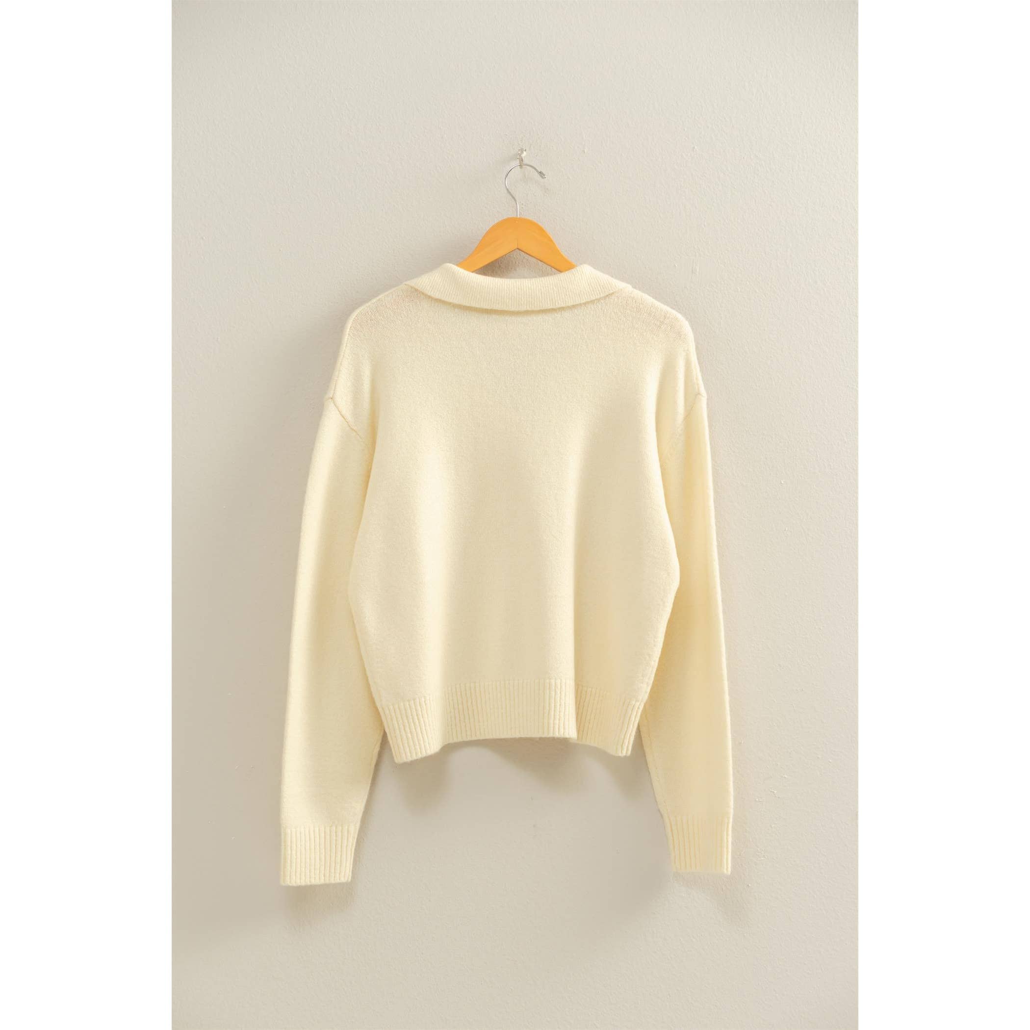 Vogue Collar Knit Top - Image 3