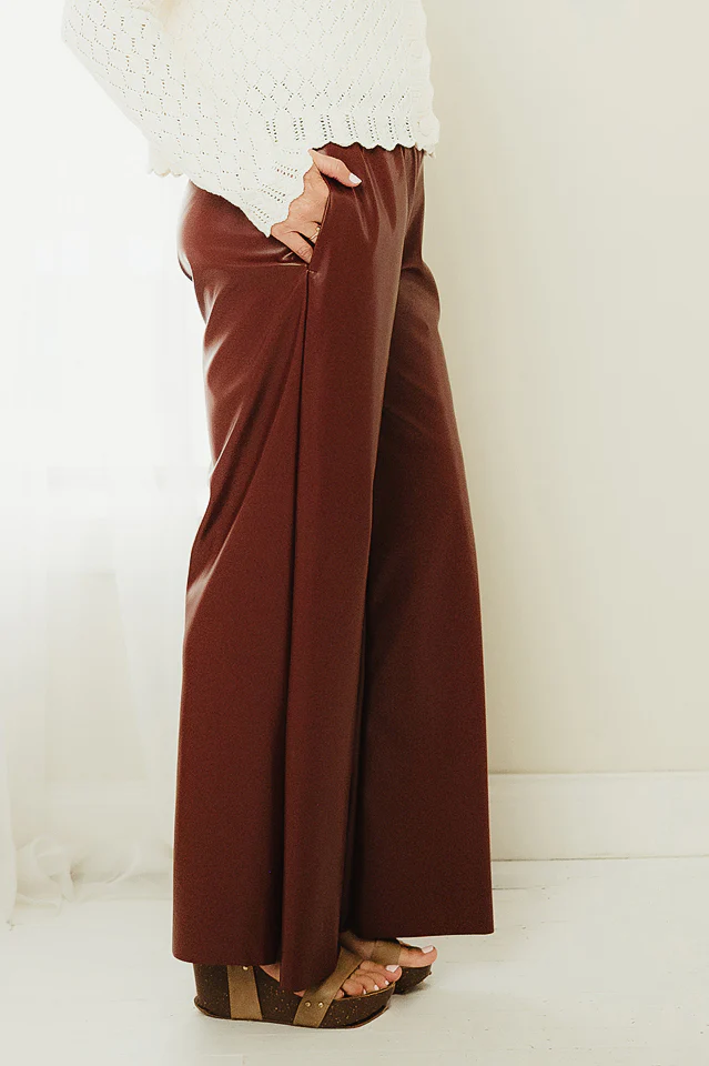 Luxe Faux Leather Pants - Image 6