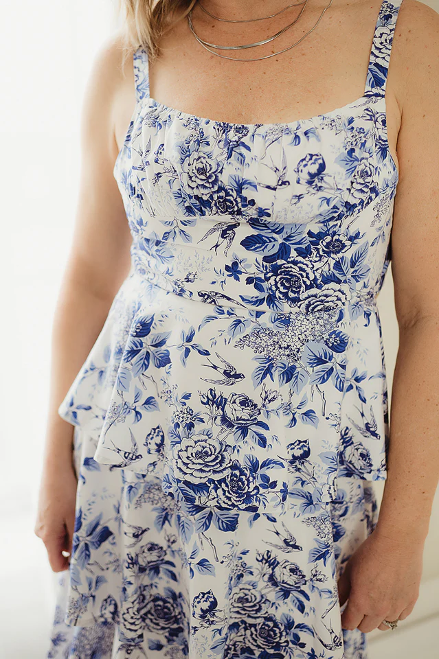 Rosette Ribbon Tiered Maxi - Image 4
