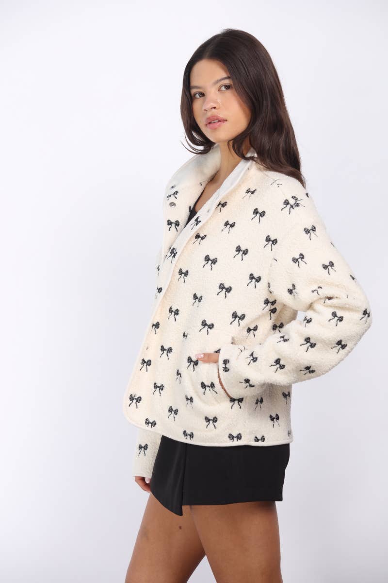Bow Sherpa Jacket - Image 2