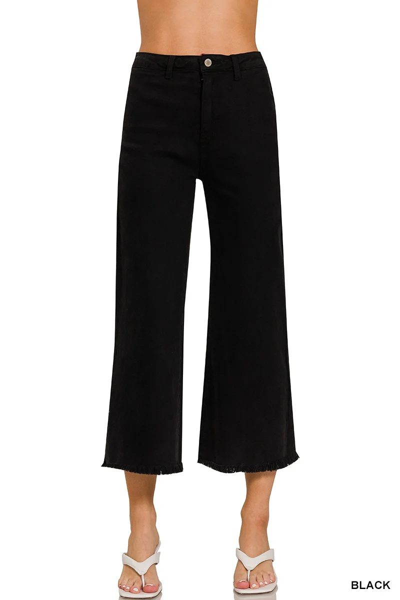 Black Petite Straight Leg Pants