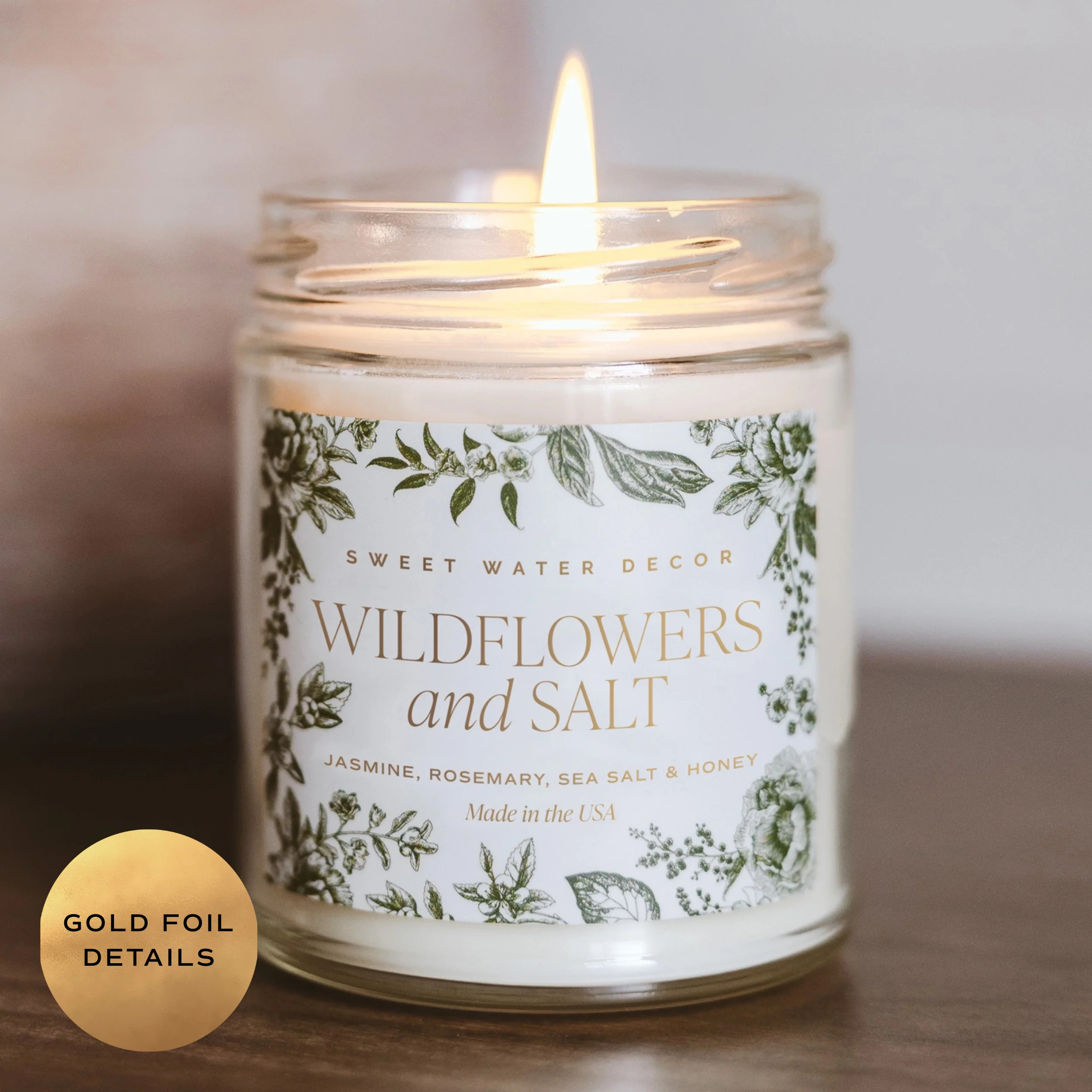 Wildflowers & Sea Salt Soy Candle