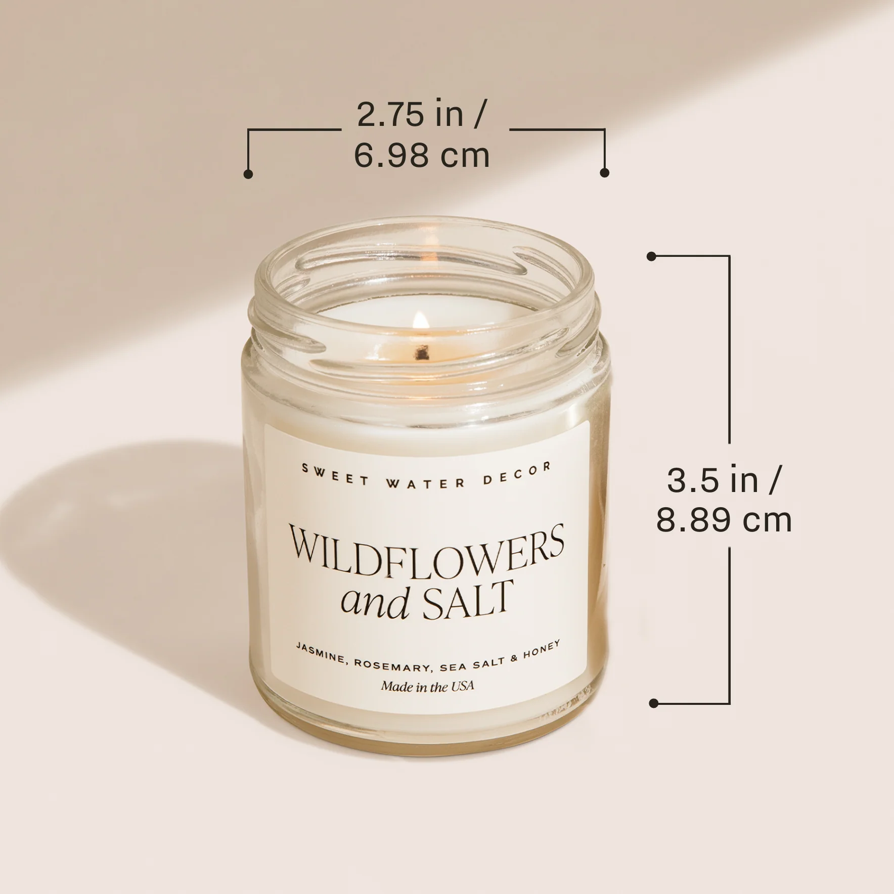 Wildflowers & Sea Salt Soy Candle - Image 6