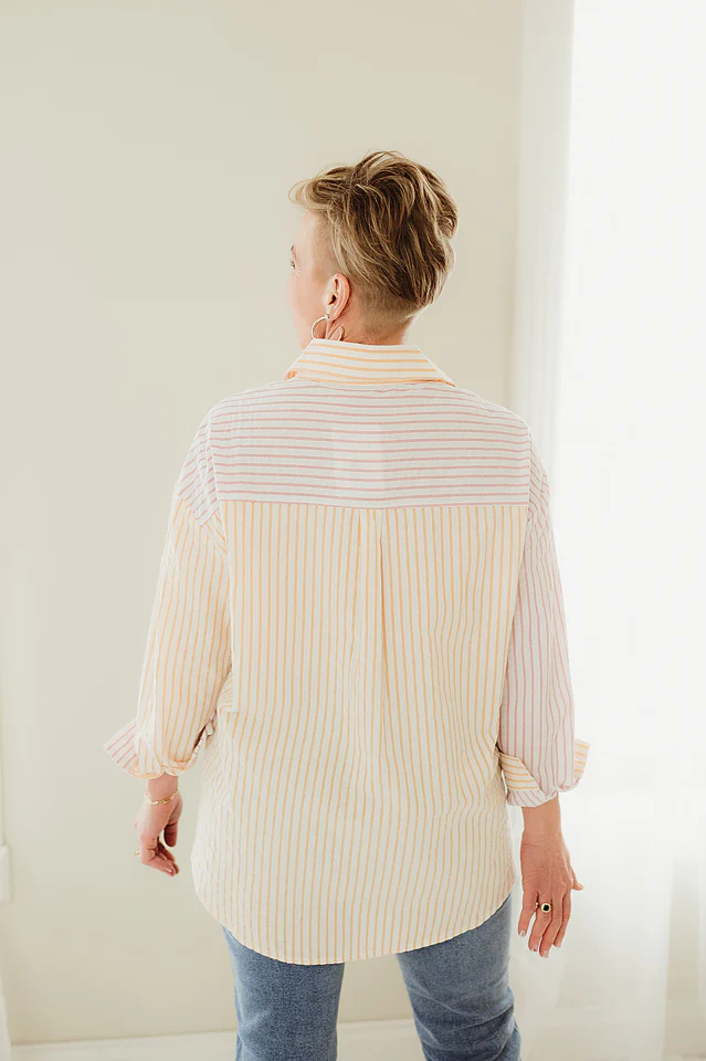Daydream Stripe Contrast Top - Image 4