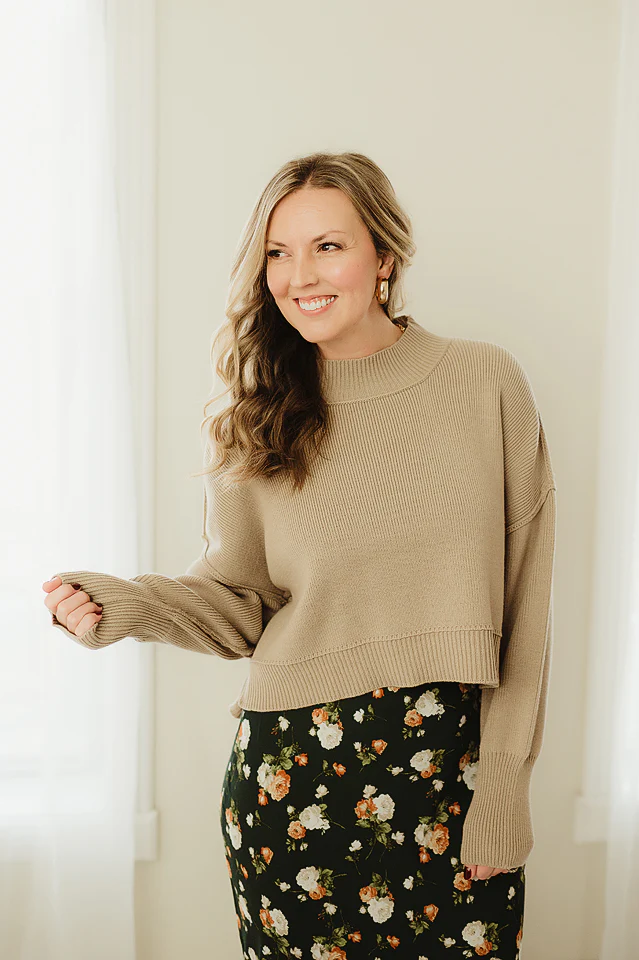 Oversized Cropped Sweater {more colors available} - Image 10
