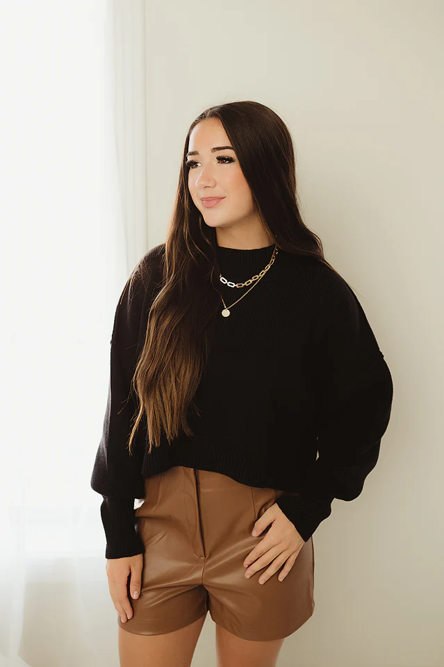 Oversized Cropped Sweater {more colors available} - Image 12