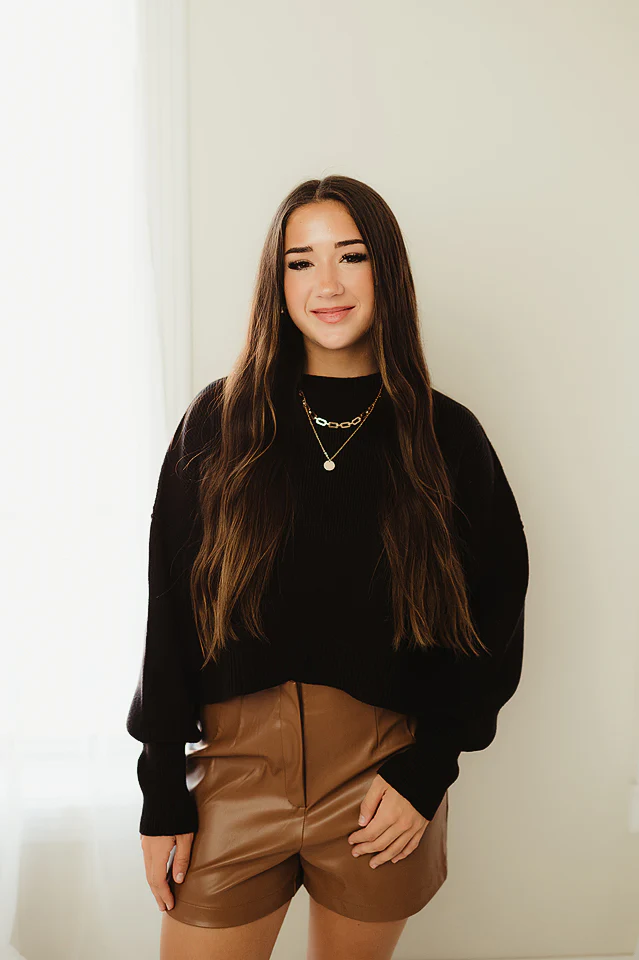 Oversized Cropped Sweater {more colors available} - Image 13