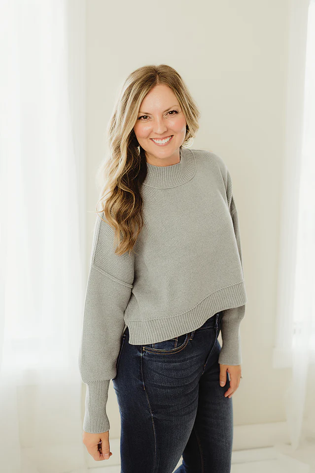 Oversized Cropped Sweater {more colors available} - Image 20
