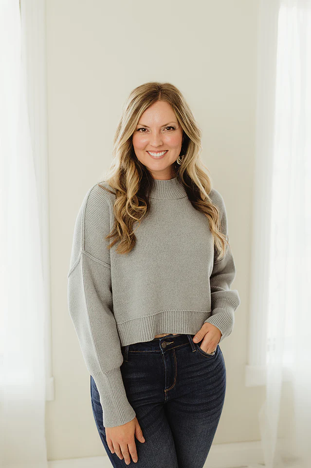 Oversized Cropped Sweater {more colors available} - Image 21