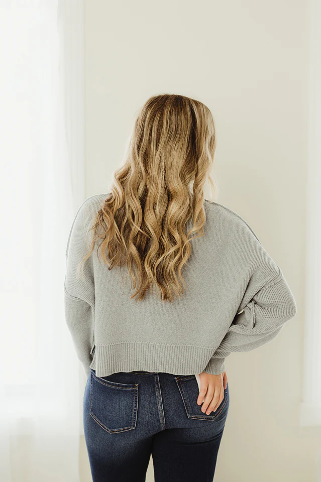 Oversized Cropped Sweater {more colors available} - Image 22