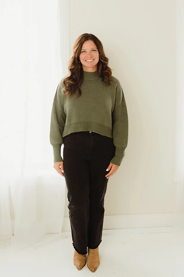 Oversized Cropped Sweater {more colors available} - Image 26